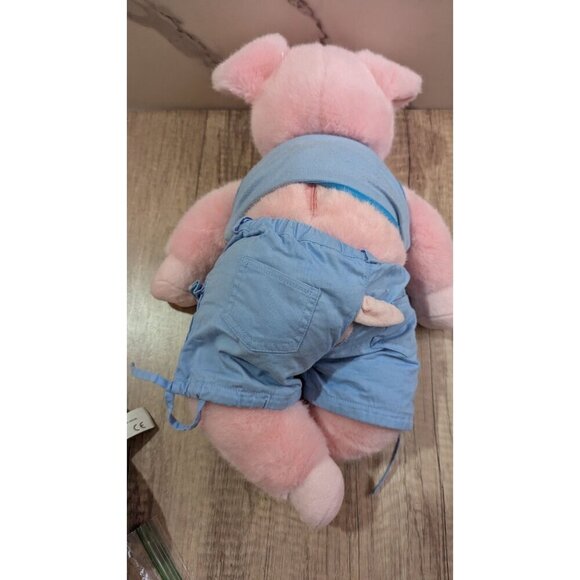 Paws and claws Pink Angel Pig Piggy 17" Plush Stuffed Toy with shirt / shorts - Picture 3 of 7